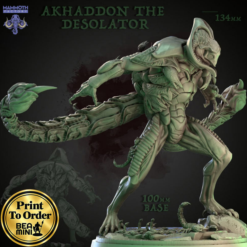 Akhaddon the Desolator | BeaMini Print to Order Miniatures