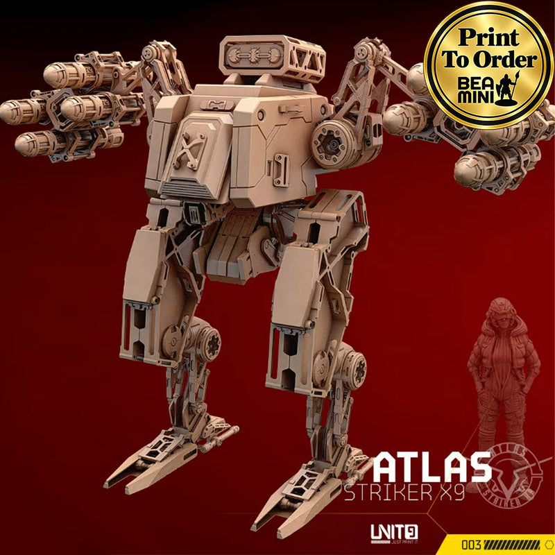 Atlas Striker X9 | BeaMini Print to Order Miniatures