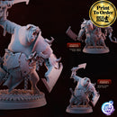 Swinefolk Warriors | BeaMini Print to Order Miniatures