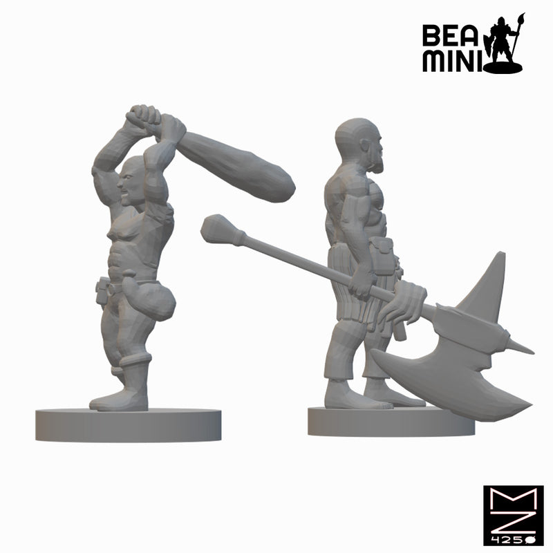Halfling Barbarians Wave 2 | BeaMini Unpainted RPG Miniatures