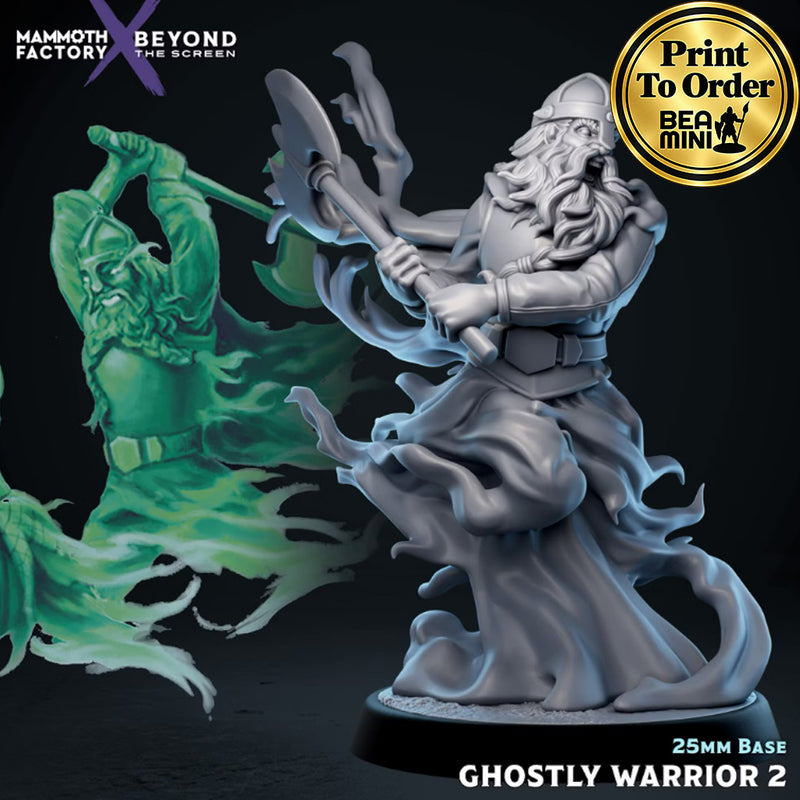 Ghostly Warrior 2 | BeaMini Print to Order Miniatures