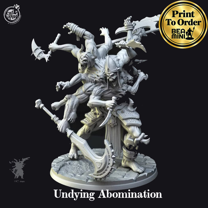 Undying Abomination | BeaMini Print to Order Miniatures