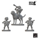Halfling Bards | BeaMini Unpainted RPG Miniatures