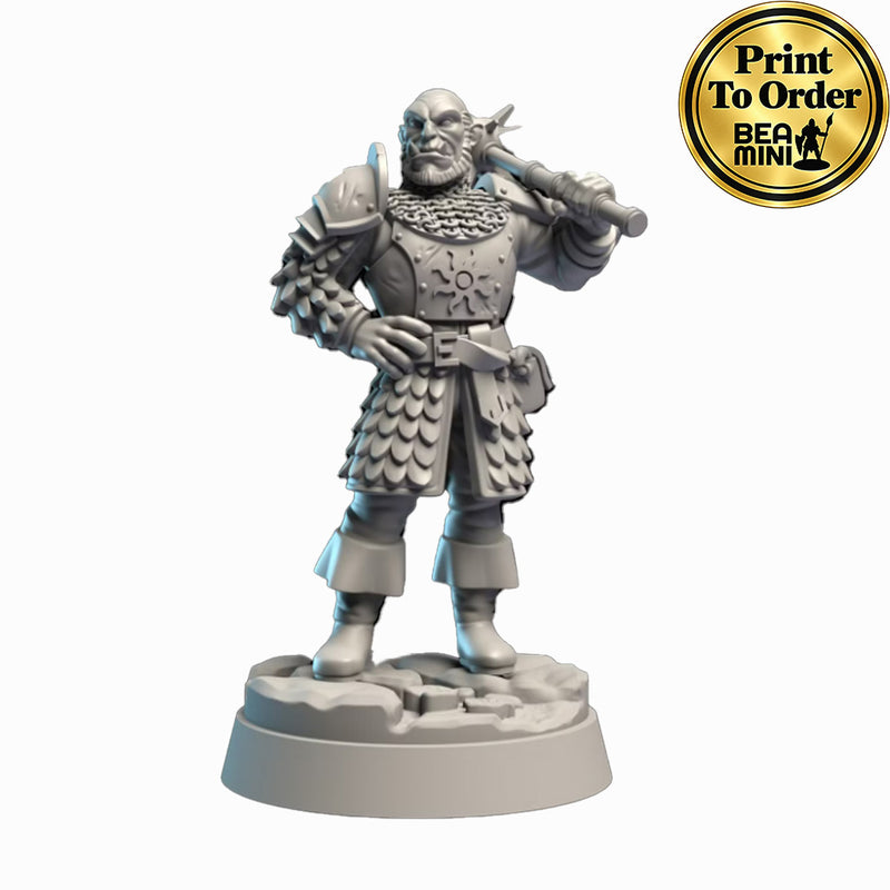 Orc Paladin | BeaMini Print to Order Miniatures