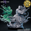 Ghostly Warrior 4 | BeaMini Print to Order Miniatures