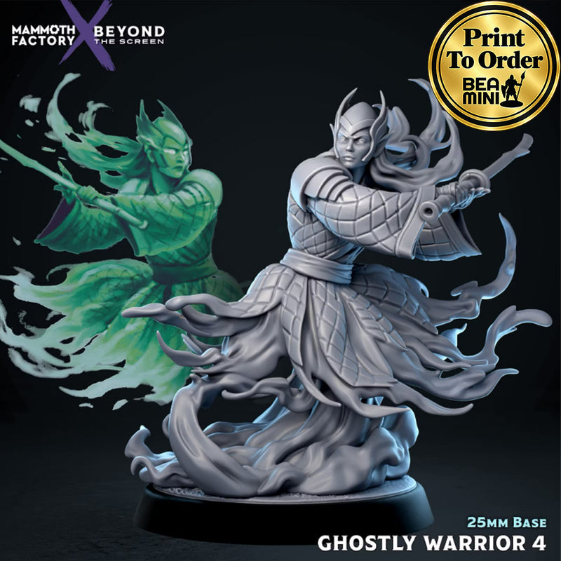 Ghostly Warrior 4 | BeaMini Print to Order Miniatures