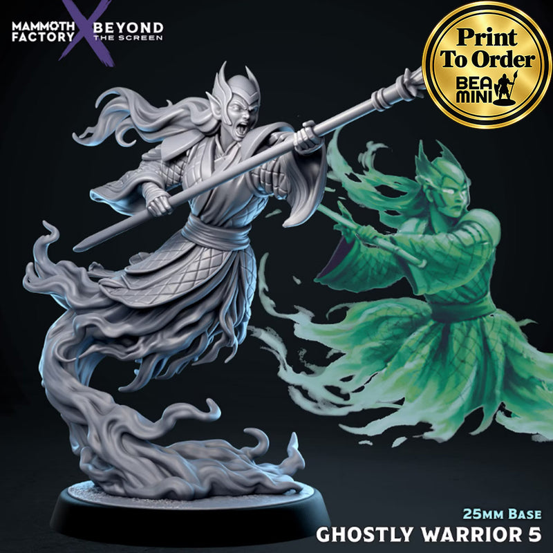 Ghostly Warrior 5 | BeaMini Print to Order Miniatures