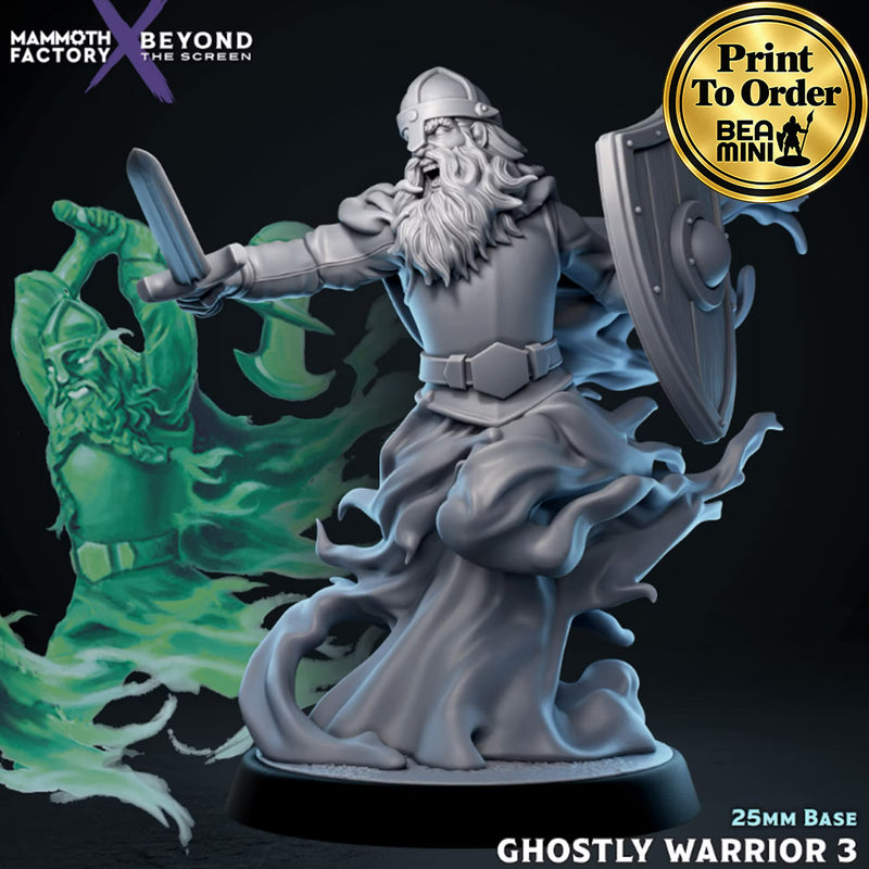 Ghostly Warrior 3 | BeaMini Print to Order Miniatures