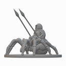 Halfling Ranger on Giant Spider | BeaMini Unpainted RPG Miniatures