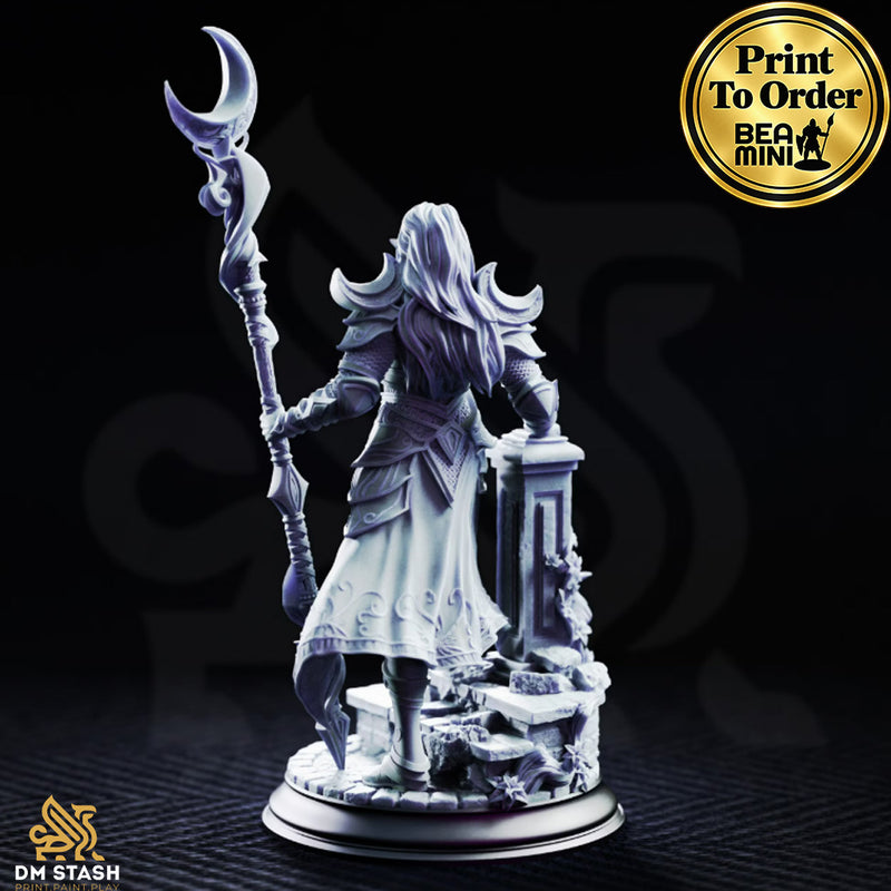 Kadna Glydrin, Elf Druid | BeaMini Print to Order Miniatures