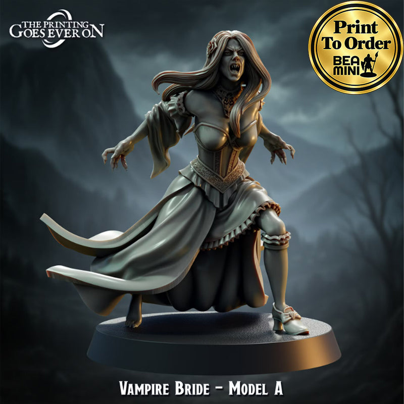 Vampire Bride - A  | BeaMini Print to Order Miniatures