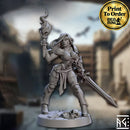 Elena Human Fighter | BeaMini Print to Order Miniatures