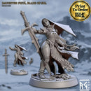 Pieta, Blade of Sol | BeaMini Print to Order Miniatures
