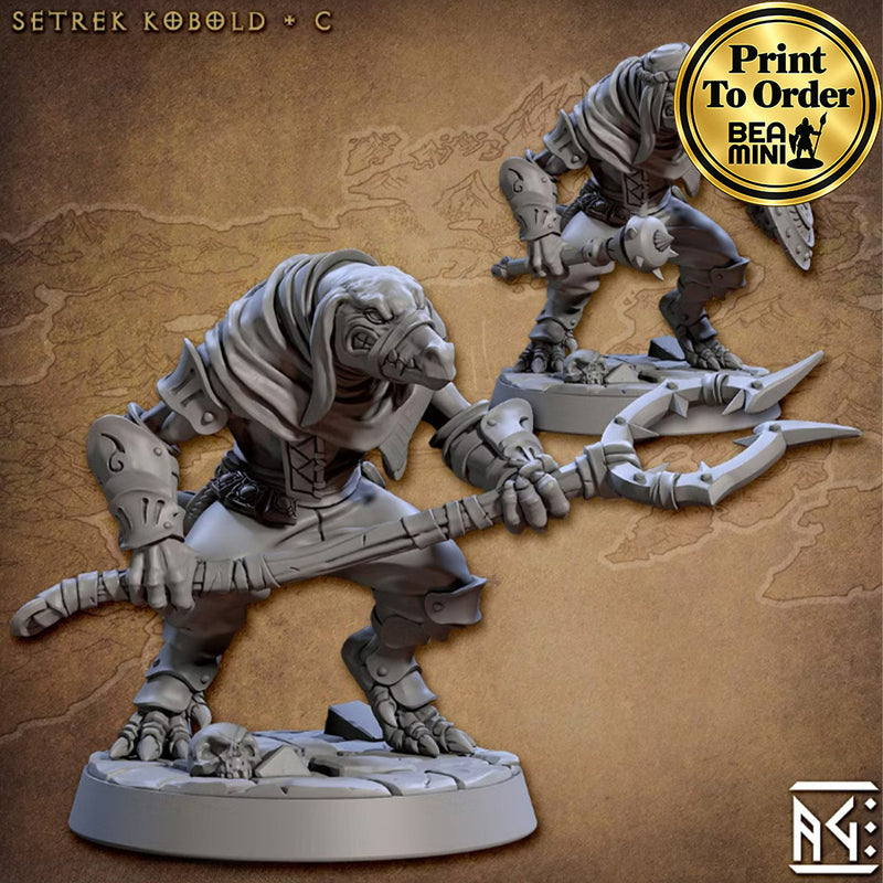 Setrek Kobold C | BeaMini Print to Order Miniatures