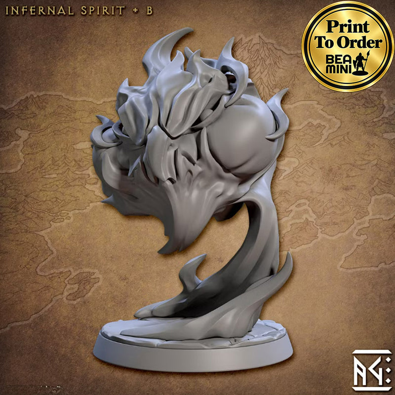 Infernal Spirit B | BeaMini Print to Order Miniatures