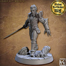 Drake Riftwalker, Human Rogue | BeaMini Print to Order Miniatures