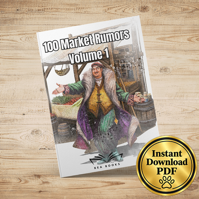 100 Market Rumors Volume 1 - Fantasy RPG Adventure Ideas