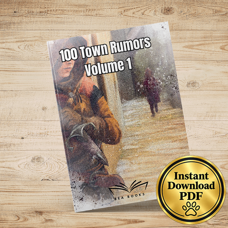 100 Town Rumors Volume 1 - Fantasy RPG Adventure Ideas