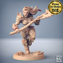 Orc Female Barbarian B | BeaMini Print to Order Miniatures