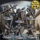 Human Paladins | BeaMini Print to Order Miniatures
