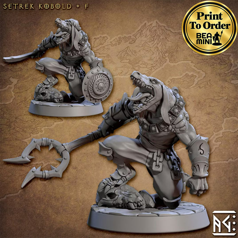 Setrek Kobold F | BeaMini Print to Order Miniatures
