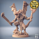 Xol'Toa - Lizardfolk Chieftain | BeaMini Print to Order Miniatures