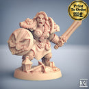 Dwarven Female Fighter A | BeaMini Print to Order Miniatures