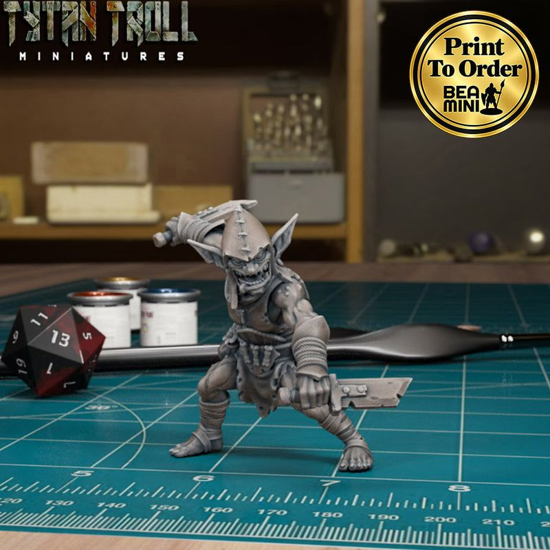 Goblin Assassin 08 | BeaMini Print to Order Miniatures