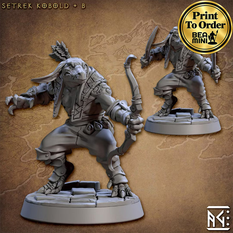 Setrek Kobold B | BeaMini Print to Order Miniatures