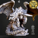 Mezsarg, Desert Brown Dragon | BeaMini Print to Order Miniatures