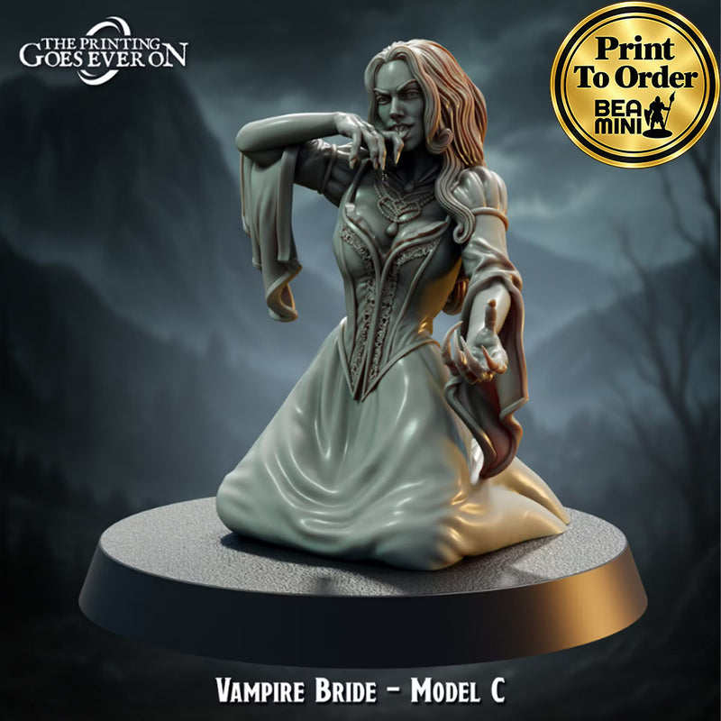Vampire Bride - C  | BeaMini Print to Order Miniatures