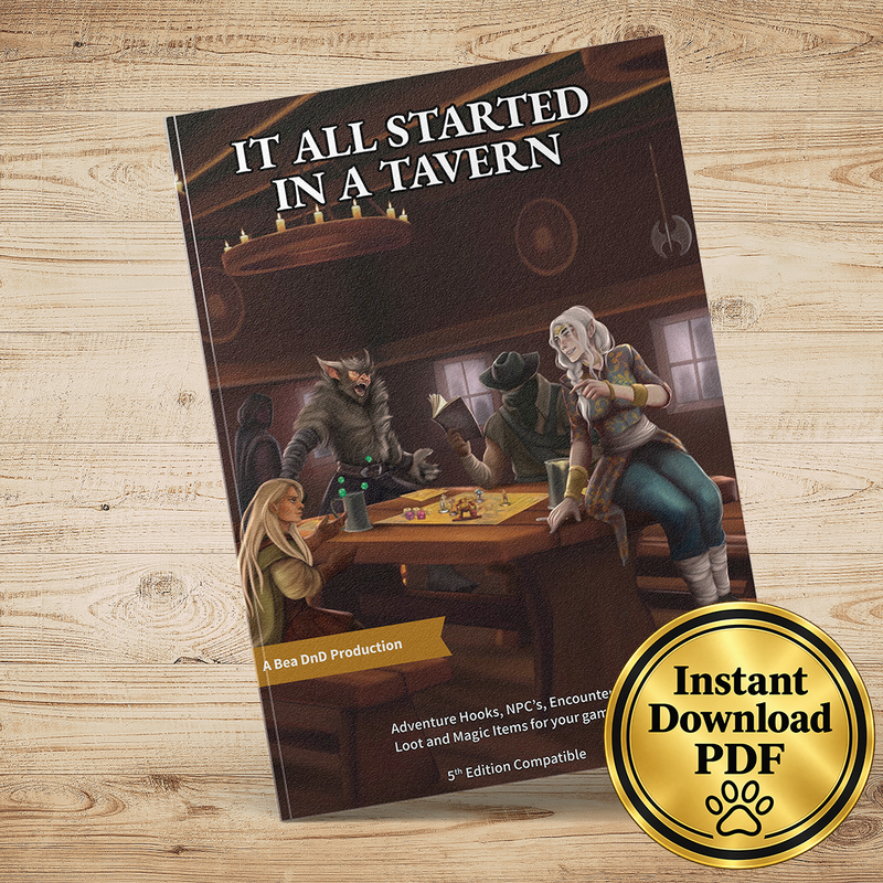 It All Started in a Tavern The Big Book of Fantasy RPG Adventure Hooks