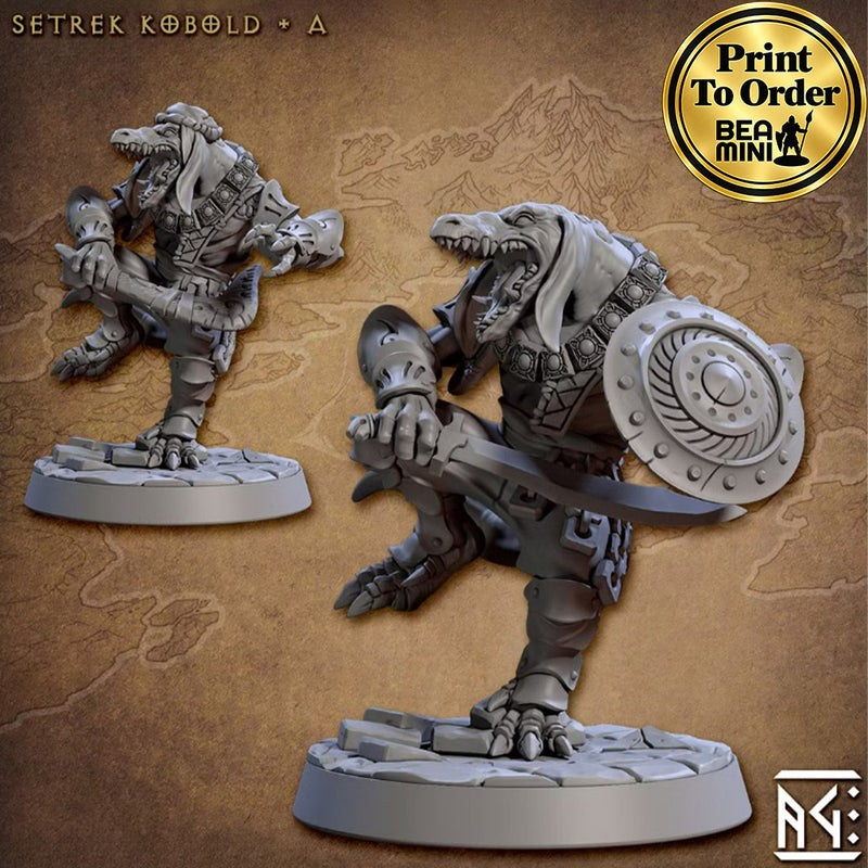 Setrek Kobold A | BeaMini Print to Order Miniatures