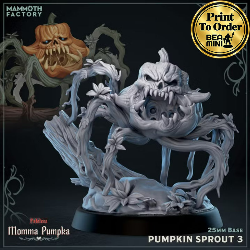 Pumpkin Sprout 3 | BeaMini Print to Order Miniatures
