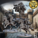 Human Knight (Mounted) | BeaMini Print to Order Miniatures