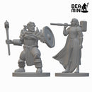 Firbolg Clerics | BeaMini Unpainted RPG Miniatures
