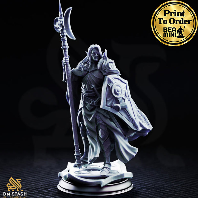 Ardent Silathin, Drow Knight | BeaMini Print to Order Miniatures