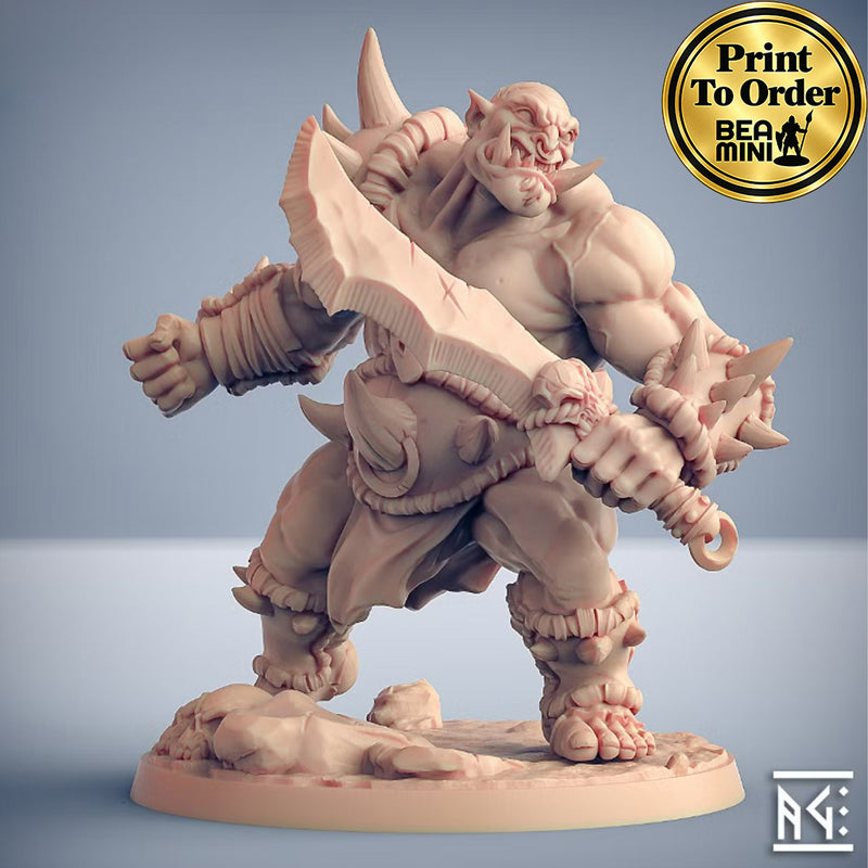 Ogre Marauder C | BeaMini Print to Order Miniatures