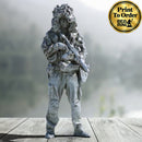 Soldier in Ghillie Helmet | BeaMini Print to Order Miniatures