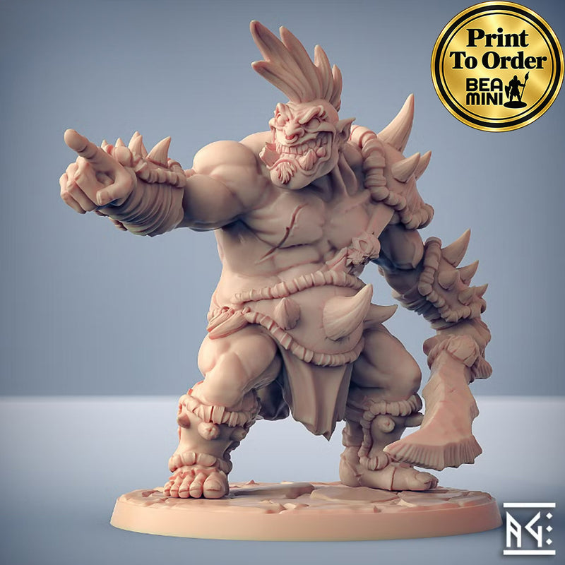 Ogre Marauder D | BeaMini Print to Order Miniatures