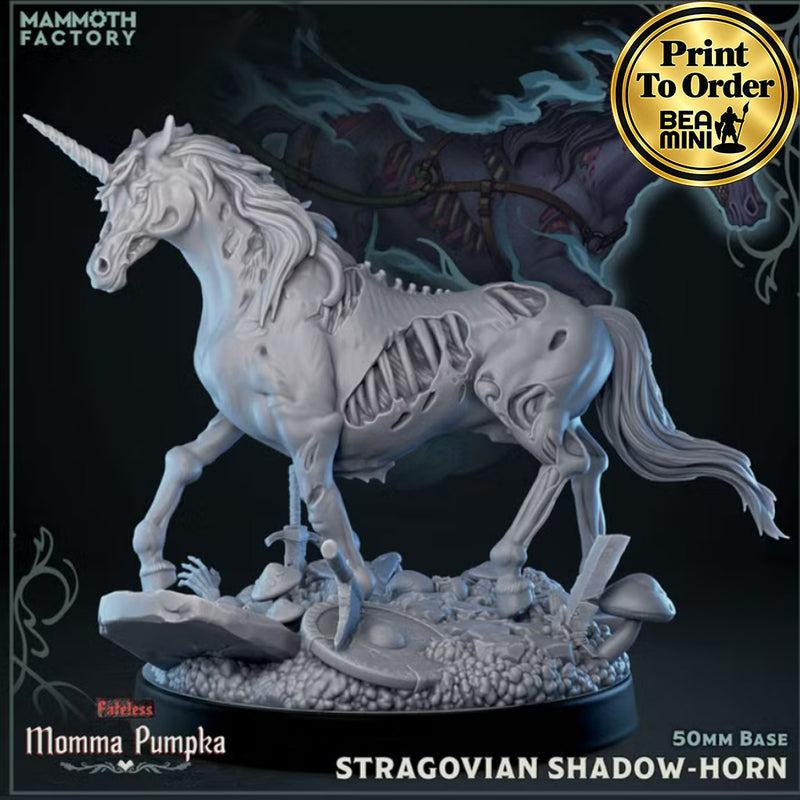 Stragovian Unicorn | BeaMini Print to Order Miniatures
