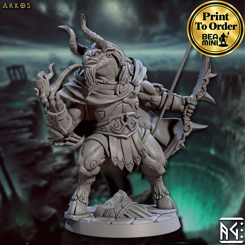 Arkos, Minotaur Ranger | BeaMini Print to Order Miniatures