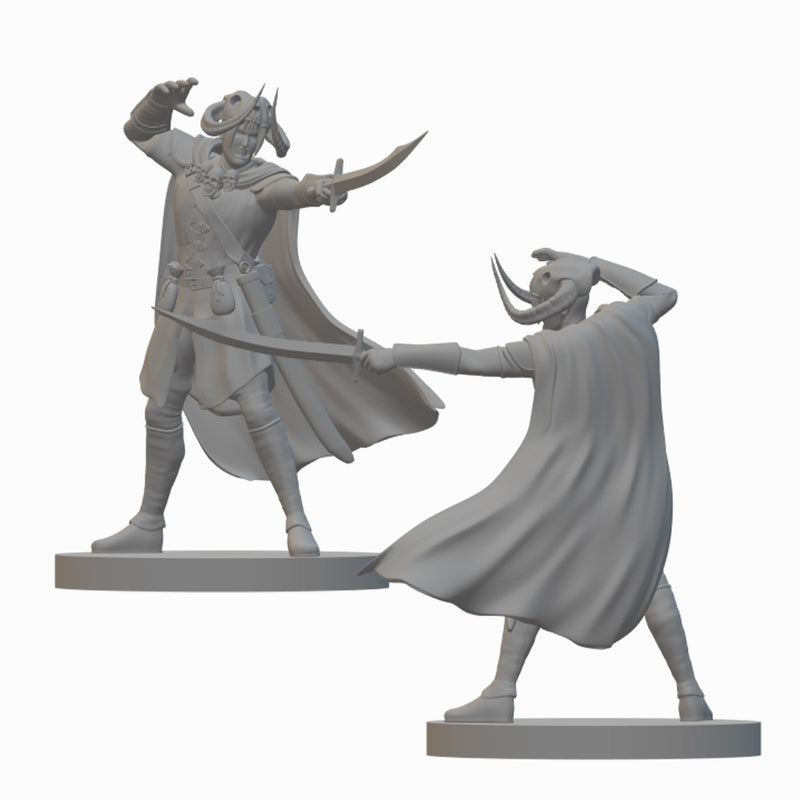 Human Warlocks (wave 2) | BeaMini Unpainted RPG Miniatures