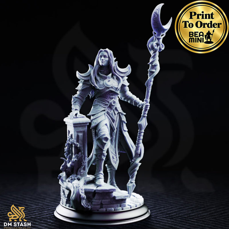 Kadna Glydrin, Elf Druid | BeaMini Print to Order Miniatures