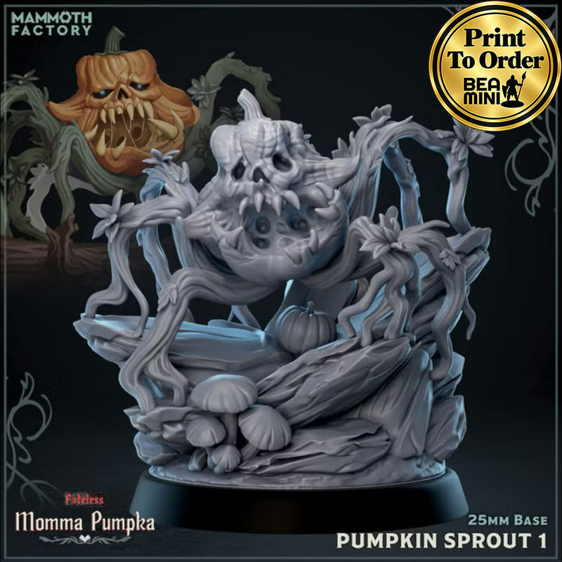 Pumpkin Sprout 1 | BeaMini Print to Order Miniatures