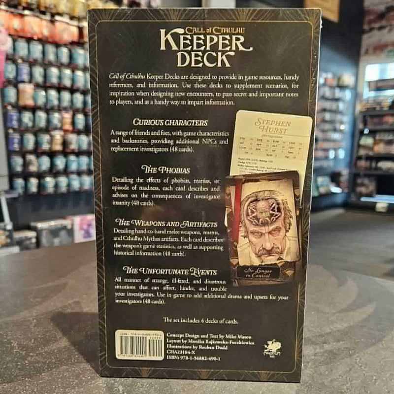 Call of Cthulhu RPG - Keeper Decks Second Edition