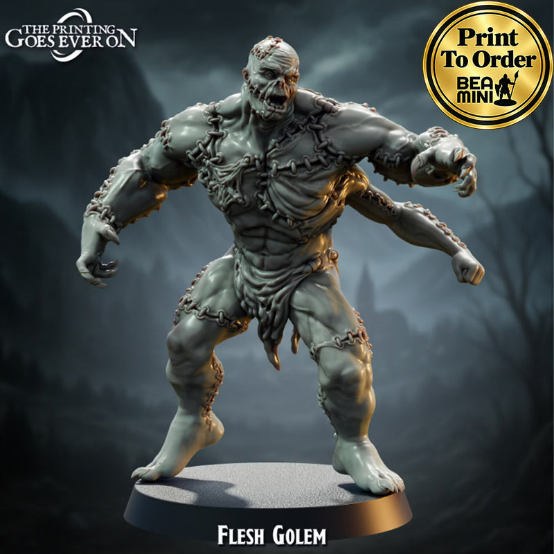 Flesh Golem | BeaMini Print to Order Miniatures