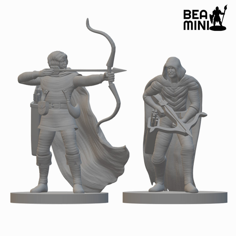 Human Rangers (wave 3) | BeaMini Unpainted RPG Miniatures