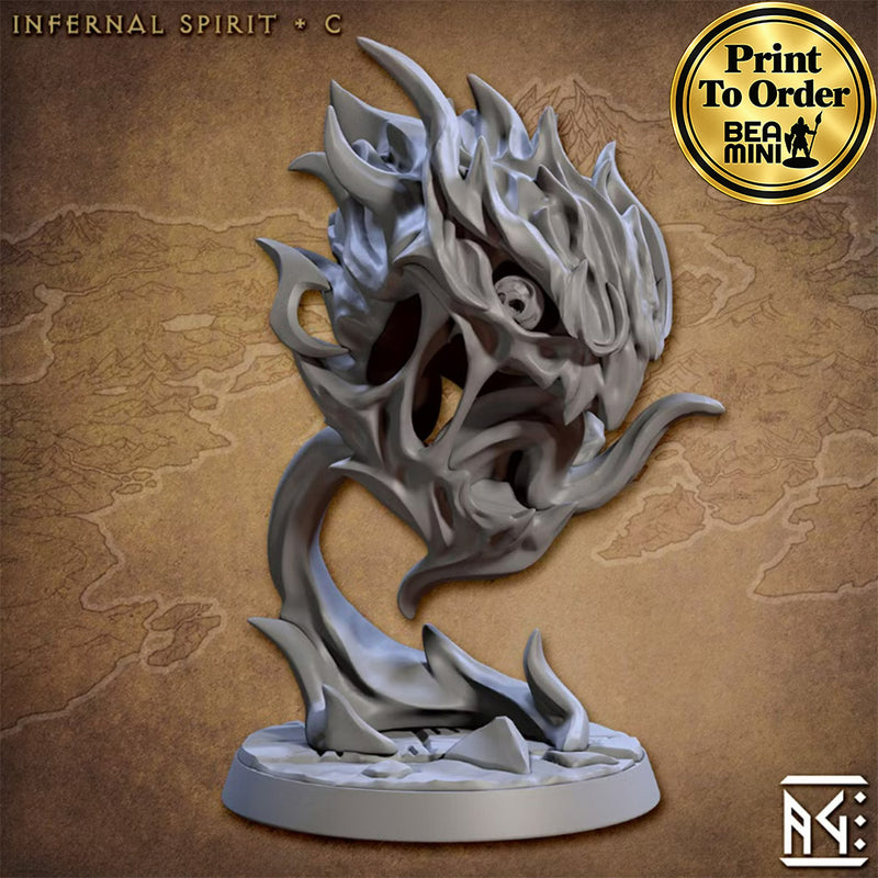 Infernal Spirit C | BeaMini Print to Order Miniatures