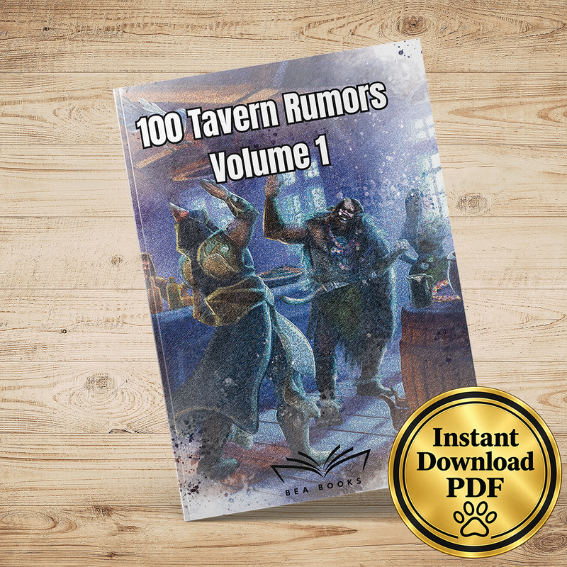 100 Tavern Rumours Volume 1 – Fantasy RPG Adventure Ideas